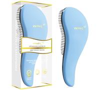 Brosse à cheveux démêlante pour femmes, filles et enfants - Faites glisser la brosse démêlante pour cheveux mouillés, fins, bouclés, épais et afro (Bleu)
