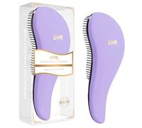 Brosse à cheveux démêlante pour femmes, filles et enfants - Faites glisser la brosse démêlante pour cheveux mouillés, fins, bouclés, épais et afro (Violet pâle)