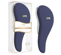 Brosse à cheveux démêlante pour femmes, filles et enfants - Faites glisser la brosse démêlante pour cheveux mouillés, fins, bouclés, épais et afro (Bleu)