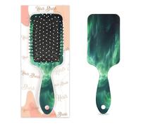 Brosse à cheveux démêlante pour homme et femme - Brosse à cheveux souple à poils souples (aurore islandaise)