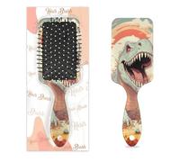 Brosse à cheveux démêlante pour homme et femme - Brosse à cheveux souple à poils souples - Dinosaure de montagne de dessin animé