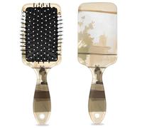 Brosse à cheveux démêlante pour homme et femme - Brosse à poils souples et souples - Vue fenêtre de chat