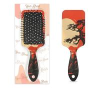 Brosse à cheveux démêlante pour homme et femme - Poils souples - Rouge soleil