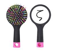 Brosse à cheveux démêlante zeta noire avec base coussin alphabet grec