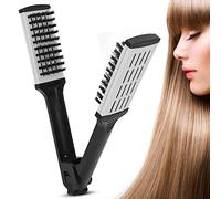 Brosse à Cheveux Double Face Professionnelle Poils de Sanglier, Peigne Lissant Résistant à la Chaleur
