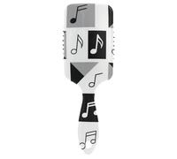 Brosse à cheveux douce pour salon de coiffure, motif signes de musique, masseur de tête pour cheveux épais avec poignée ergonomique cepillo para pelo rizado