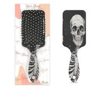 Brosse à cheveux drôle en forme de crâne humain squelette humain coussin d'air brosse à cheveux démêlante en plastique brosse à cheveux pour enfants adultes cadeau de rentrée scolaire femme homme