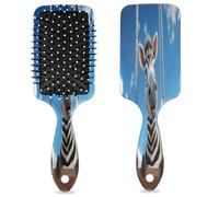 Brosse à cheveux drôle zèbre mignon zèbre humide sec coussin d'air brosse à cheveux démêlante en plastique brosse à cheveux pour enfants adultes cadeau de rentrée scolaire femme homme