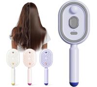Brosse à cheveux électrique 3 en 1, brosse à cheveux 2026, brosse électrique de massage à la vapeur, peigne tout-en-un à coussin d'air pour contrôle des frisottis et antistatique
