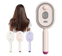 Brosse à cheveux électrique 3 en 1, brosse à cheveux électrique 2026, brosse de massage à la vapeur, peigne tout-en-un à coussin d'air pour contrôle des frisottis et antistatique (rose)
