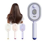 Brosse à cheveux électrique 3 en 1, brosse à cheveux électrique 2026, brosse de massage à la vapeur, peigne tout-en-un à coussin d'air pour contrôle des frisottis et antistatique (violet)