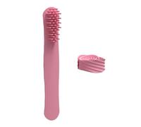Brosse à cheveux élégante en silicone bleu avec massage facile à utiliser
