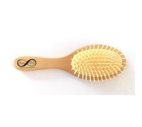 Brosse à Cheveux en Bambou Naturel Végan - Démêlante, Antistatique et Respectueuse de l’Environnement - 109 Picots Souples sur Coussin pour un Brossage agréable avec Effet Massant - Sun & Sia