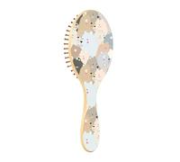 Brosse à cheveux en bois - Brosse à cheveux en bois - Brosse à message en bois - Vintage - Joli bébé ours - Nouveau-nés