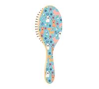Brosse à cheveux en bois - Brosse à cheveux en bois - Brosse de massage en bois - Brosse à cheveux mignonne pour chiot et abeilles