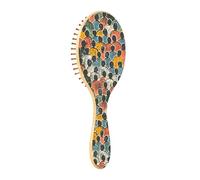 Brosse à cheveux en bois coloré gens montagnards mer pagaie en bois brosse en bois pour la croissance des cheveux brosse de massage en bois