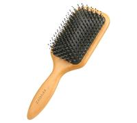 Brosse à cheveux en bois de sanglier - Manche en bois de hêtre de qualité supérieure, redistribue les huiles du cuir chevelu pour guérir les cheveux secs, améliore la brillance et la douceur, pour