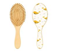 Brosse à cheveux en bois, motif sans couture, couronne de baleine, étoiles de mer, style scandinave, fond blanc, vecteur de stock par ?ma Brosse à cheveux pour cheveux longs, courts, bouclés et épais,
