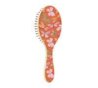 Brosse à cheveux en bois Safari Papillons Libellules Brosse à cheveux Paddle en bois Brosses à cheveux en bois Brosse en bois naturel
