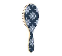 Brosse à cheveux en bois, style nautique, plage, océan, flocons de neige, safari, Noël, brosse à cheveux en bois pour massage en bois