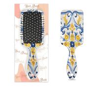 Brosse à cheveux en céramique jaune bohème avec coussin d'air humide et sec - Brosse à cheveux démêlante en plastique pour enfants et adultes - Cadeau de rentrée scolaire pour homme et femme