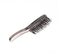 Brosse à cheveux en cristal pour cuir chevelu, peigne de massage volumisant, outil de démêlage des dents fines, pour cheveux longs, secs et mouillés, cadeau pour femme