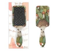 Brosse à cheveux en forme de champignon hérisson animal tropical humide et sec avec coussin d'air Brosse à cheveux démêlante en plastique pour enfants adultes Cadeau de rentrée scolaire femme homme