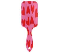 Brosse à cheveux en forme de cœur rouge, brosse à cheveux antistatique, brosse à cheveux saine, brosse à cheveux humide et sèche