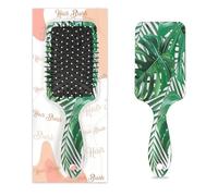 Brosse à cheveux en forme de feuilles de palmier tropical, brosse à cheveux humide et sèche avec coussin d'air, brosse à cheveux démêlante en plastique pour enfants et adultes, cadeau de rentrée