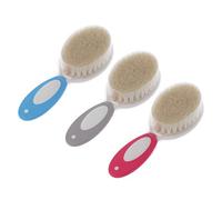 Brosse à cheveux en laine douce pour nouveau-né - Pour bébé - Pour massage de tête - Portable