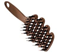 Brosse À Cheveux En Poils De Sanglier - ABS 20x7,3x4cm | Peigne De Soin Capillaire Volumateur Avec Design Incurvé Pour S'adapter À La Forme De La Tête | Brosse Démêlante Pour Massage Du Cuir Chevelu P