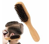 Brosse à cheveux en poils de sanglier, brosse à barbe douce avec poignée en bois, lisseur de barbe pour homme, peigne de toilettage pour cheveux, brosse à cheveux pour le visage, pour lisser, coiffer