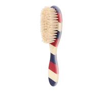 Brosse à cheveux en poils de sanglier - Brosse de coiffage courte pour barbe | Râteau de toilettage doux | Peigne en bois | Sac de voyage et bandeau spa Accessoires de coiffure pour homme et garçon