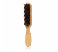 Brosse à cheveux en poils de sanglier - Brosse de voyage en poils de sanglier, brosse à barbe de voyage, outil de toilettage, moustache, lisseur de barbe | Brosse à cheveux écologique pour femmes