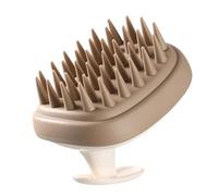 Brosse à cheveux en silicone pour cuir chevelu - Brosse à cheveux portable pour plus de confort | Outil à poils flexibles avec prise en main facile pour laver le shampooing, soulager le stress, salon
