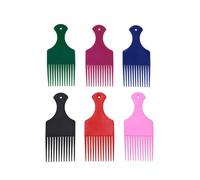 Brosse à Cheveux Ensemble De Peignes En Plastique, 6 Pièces, For Le Coiffage, La Maison Et Salon, Pompadour Cheveux Lissés For Hommes, Antistatiques For Les Gras