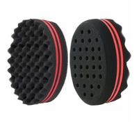 Brosse à cheveux éponge, 2 pièces Curl Sponge Magic Twist, Éponge de brosse à cheveux Wave Barber, Éponge Afro Curl, Dread Locking