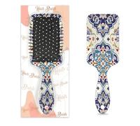 Brosse à cheveux ethnique en céramique avec coussin d'air humide et sec - Brosse à cheveux démêlante en plastique pour enfants et adultes - Cadeau de rentrée scolaire pour homme et femme