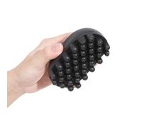 Brosse à cheveux frisée en caoutchouc, brosse noire pour friser les cheveux, peigne de tresse sale, portable et peigne compact pour coiffeur et curling disque noir,