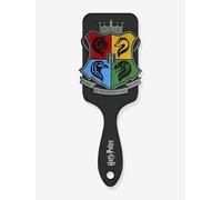Brosse à cheveux Harry Potter® avec application 3D des 4 maisons en silicone noir TU