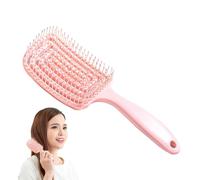 Brosse à cheveux incurvée et ventilée avec ouverture d'aération - Peigne de séchage incurvé - Brosse soufflante pour démêler les cheveux - Peigne de salon de coiffure pour la maison, le dortoir