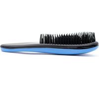 Brosse à cheveux Intirilife Mini brosse en bleu - 15 x 6.5 x 3.5 cm - Brosse démêlante pour démêler les cheveux secs et mouillés avec des poils en plastique Pratique pour le sac à main et les voyages
