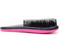 Brosse à cheveux Intirilife Mini brosse en rose - 15 x 6.5 x 3.5 cm - Brosse démêlante pour cheveux secs et mouillés avec poils en plastique Pratique pour le sac à main et les voyages