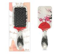 Brosse à cheveux japonaise Sakura Zen Fuji avec coussin d'air humide et sec - Brosse à cheveux démêlante en plastique pour enfants et adultes - Cadeau de rentrée scolaire pour homme et femme