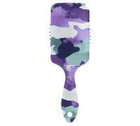 Brosse à cheveux lisse camouflage pour cheveux fins Violet militaire Massage de tête pour la croissance des cheveux avec poignée ergonomique pour les cepillos para cabello