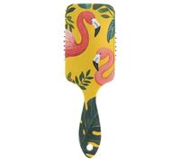 Brosse à cheveux lisse Red Flamingo conçue pour masser le cuir chevelu pour les cheveux raides avec poignée ergonomique cepillo para cabello de mujer