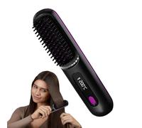 Brosse À Cheveux Lisse Sans Fil - Brosse Électrique Portative, 3 Modes De Chauffe Et Écran LED, Peigne Lissant Chauffant Sans Fil En Céramique Pour Les Voyages,Le Travail Et Le Coiffage À Domicile