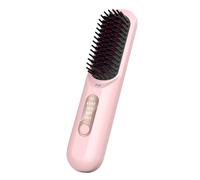 Brosse À Cheveux Lisser - Brosse De Lisseur De Cheveux Sans Fil | Brusques De Redressement | Styleur Léger Rechargeable USB | Peigne À Température Portable Multifonctionnelle Pour Femmes Hommes