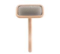 Brosse A Cheveux Mark Ii Small Slicker Avec Corps En Bois De Hetre Et Picots En Acier Inoxydable Rectifies Et Polis Pour Un Toilettage Professionnel