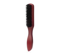 Brosse à cheveux marron en poils de sanglier naturels et bois, peigne pour répartir les huiles naturelles et faire briller les cheveux